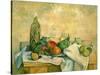 Still Life with Bottle of Liqueur, 1888-90-Paul Cézanne-Stretched Canvas