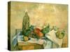 Still Life with Bottle of Liqueur, 1888-90-Paul Cézanne-Stretched Canvas