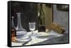 Still Life with Bottles, 1859-Claude Monet-Framed Stretched Canvas