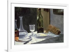 Still Life with Bottles, 1859-Claude Monet-Framed Giclee Print