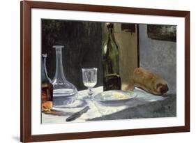 Still Life with Bottles, 1859-Claude Monet-Framed Giclee Print