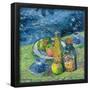 Still Life with Bottles and Fruit. Dated: 1900. Dimensions: overall: 48 x 49.2 cm (18 7/8 x 19 3...-Alexej von Jawlensky-Framed Poster
