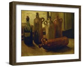 Still-life with bottles. Oil on canvas.-Vincent van Gogh-Framed Giclee Print