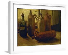 Still-life with bottles. Oil on canvas.-Vincent van Gogh-Framed Giclee Print