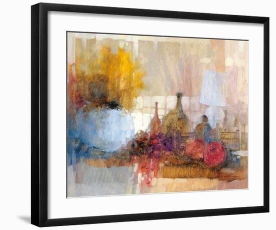 Still Life with Bottles-Ivano Tomasella-Framed Art Print