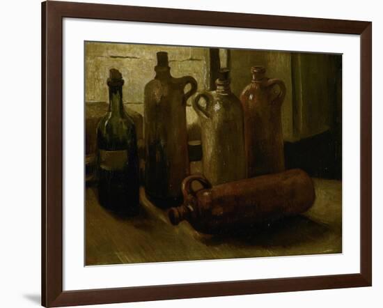 Still-Life with Bottles-Vincent van Gogh-Framed Giclee Print