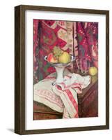 Still Life with Bowl of Fruit, 1912 (Oil)-Georges Daniel De Monfreid-Framed Giclee Print