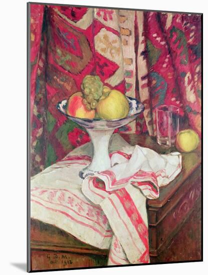 Still Life with Bowl of Fruit, 1912 (Oil)-Georges Daniel De Monfreid-Mounted Giclee Print