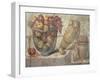 Still Life with Bowls of Fruit and Wine-Jar, from the "Casa Di Giulia Felice"-null-Framed Giclee Print