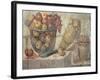 Still Life with Bowls of Fruit and Wine-Jar, from the "Casa Di Giulia Felice"-null-Framed Giclee Print