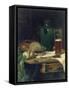 Still-Life with Bread and Beer-Ludwig Eibl-Framed Stretched Canvas