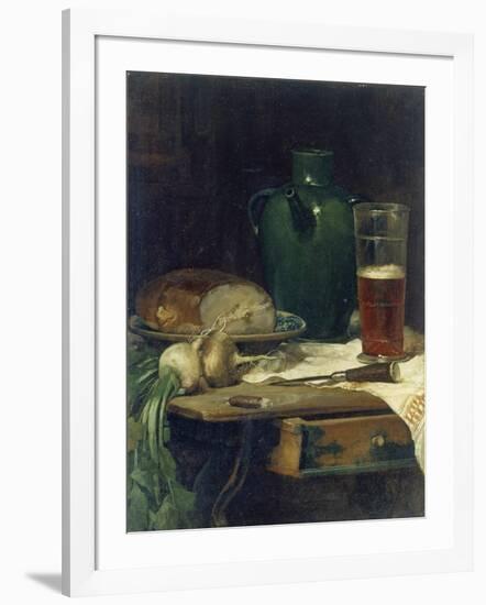 Still-Life with Bread and Beer-Ludwig Eibl-Framed Giclee Print