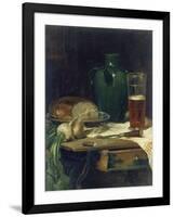 Still-Life with Bread and Beer-Ludwig Eibl-Framed Giclee Print