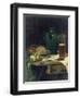 Still-Life with Bread and Beer-Ludwig Eibl-Framed Giclee Print