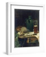 Still-Life with Bread and Beer-Ludwig Eibl-Framed Giclee Print