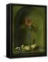 Still Life with Bread and Wine Glass-Isaac Luttichuys-Framed Stretched Canvas