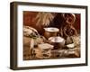 Still Life with Bread, Pretzels and Baking Ingredients-Barbara Lutterbeck-Framed Photographic Print