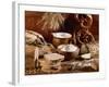 Still Life with Bread, Pretzels and Baking Ingredients-Barbara Lutterbeck-Framed Photographic Print