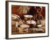 Still Life with Bread, Pretzels and Baking Ingredients-Barbara Lutterbeck-Framed Photographic Print