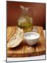 Still Life with Bread, Salt and Olive Oil-null-Mounted Photographic Print