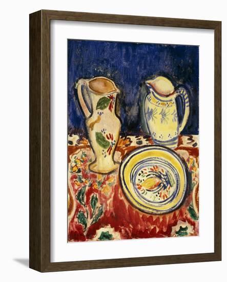 Still Life with Breton Pottery-Alfred Henry Maurer-Framed Giclee Print