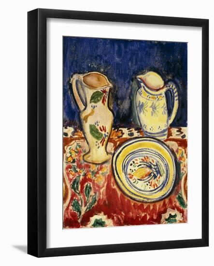 Still Life with Breton Pottery-Alfred Henry Maurer-Framed Giclee Print