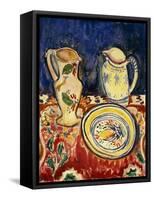 Still Life with Breton Pottery-Alfred Henry Maurer-Framed Stretched Canvas