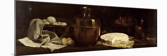 Still Life with Brie, 1863-Francois Bonvin-Mounted Giclee Print