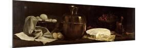 Still Life with Brie, 1863-Francois Bonvin-Mounted Giclee Print