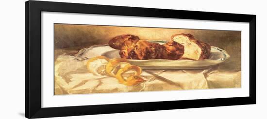 Still Life with Brioches and Lemon, 1873-Edouard Manet-Framed Giclee Print