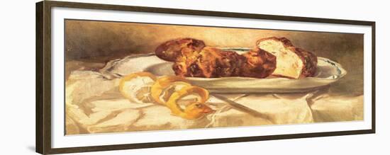 Still Life with Brioches and Lemon, 1873-Edouard Manet-Framed Giclee Print