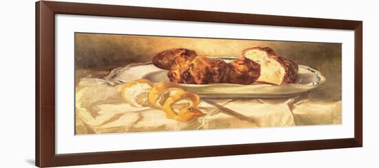 Still Life with Brioches and Lemon, 1873-Edouard Manet-Framed Giclee Print