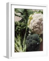 Still Life with Broccoli and Cauliflower-Eising Studio - Food Photo and Video-Framed Photographic Print