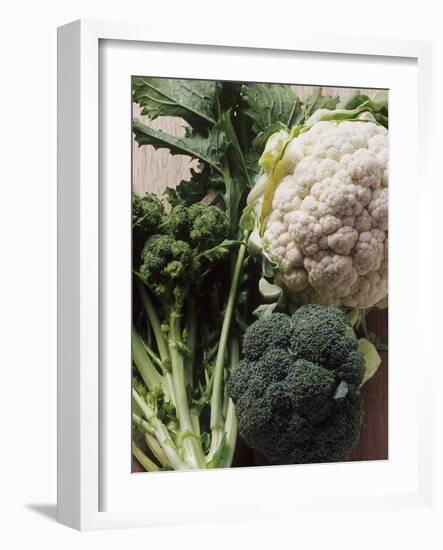 Still Life with Broccoli and Cauliflower-Eising Studio - Food Photo and Video-Framed Photographic Print