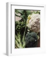 Still Life with Broccoli and Cauliflower-Eising Studio - Food Photo and Video-Framed Photographic Print