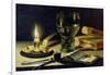 Still-Life with Burning Candle, 1627-Pieter Claesz-Framed Giclee Print