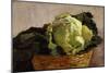 Still Life with Cabbage, 1875-1880-Eugenio Cecconi-Mounted Giclee Print