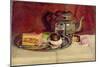 Still Life with Cakes and a Silver Teapot-Pericles Pantazis-Mounted Giclee Print