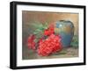 Still Life with Carnations Beside a Blue Glazed Vase-Blanche Odin-Framed Giclee Print