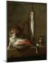 Still Life with Cat and Fish-Jean-Baptiste Simeon Chardin-Mounted Giclee Print