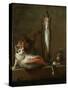 Still Life with Cat and Fish-Jean-Baptiste Simeon Chardin-Stretched Canvas