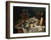 Still Life with Cat-Alexandre-Francois Desportes-Framed Premium Giclee Print