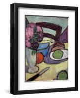 Still Life with Chair and Bouquet; Stilleben Mit Stuhl Und Blumenstrasse, 1906-Alexej Von Jawlensky-Framed Giclee Print