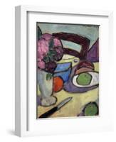 Still Life with Chair and Bouquet; Stilleben Mit Stuhl Und Blumenstrasse, 1906-Alexej Von Jawlensky-Framed Giclee Print