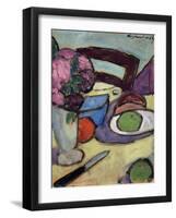 Still life with Chair and Bouquet-Alexej Von Jawlensky-Framed Giclee Print