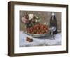 Still Life with Champagne and Strawberries-Isidor Verheyden-Framed Giclee Print