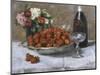 Still Life with Champagne and Strawberries-Isidor Verheyden-Mounted Giclee Print