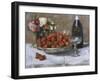 Still Life with Champagne and Strawberries-Isidor Verheyden-Framed Giclee Print