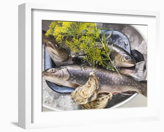 Still Life with Charr, Oysters and Dill-Eising Studio - Food Photo and Video-Framed Photographic Print