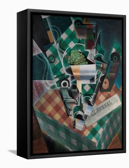 Still Life with Checked Tablecloth, 1915-Juan Gris-Framed Stretched Canvas